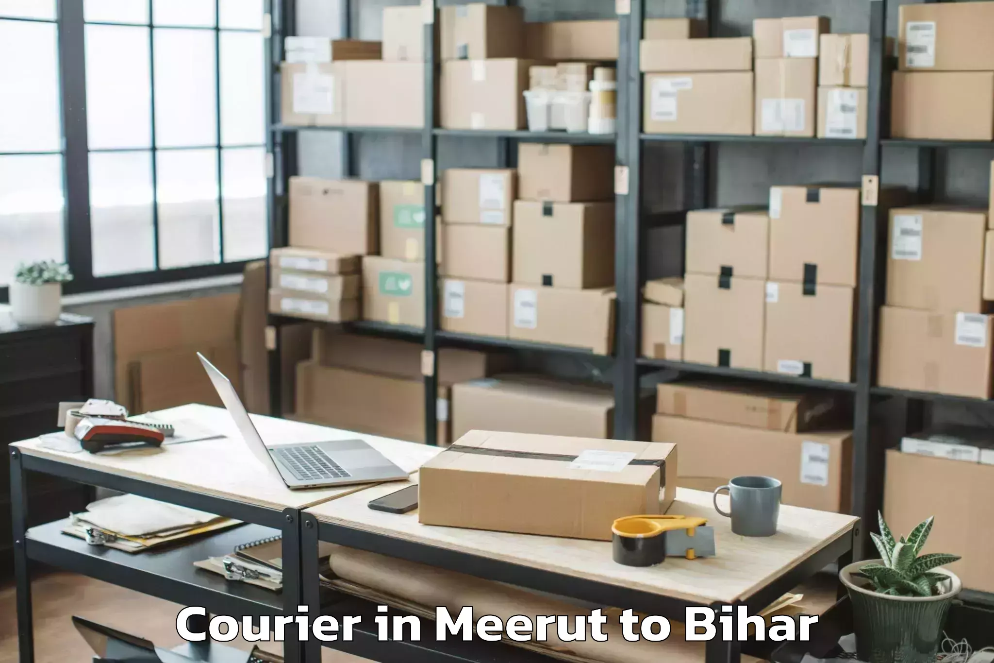 Trusted Meerut to Bakhri Courier